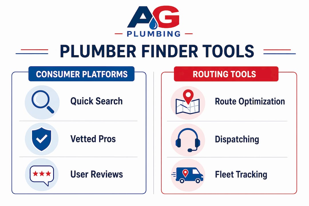 Infographic comparing consumer and routing plumber tools