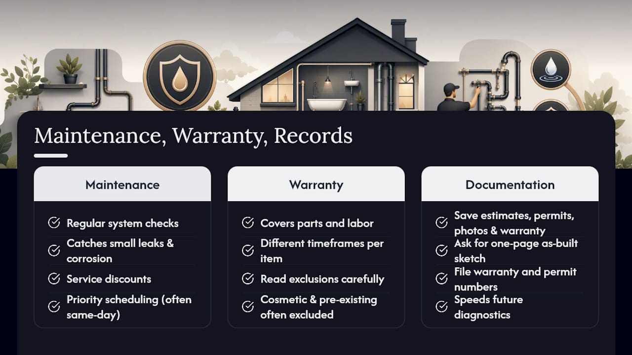 How Do Maintenance Plans and Warranties Protect You Long-Term? — overview diagram