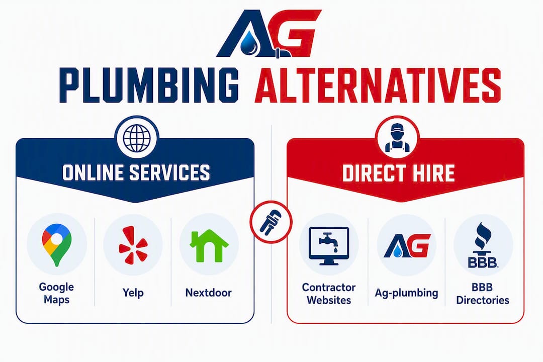 Infographic comparing Pittsburgh plumbing service alternatives