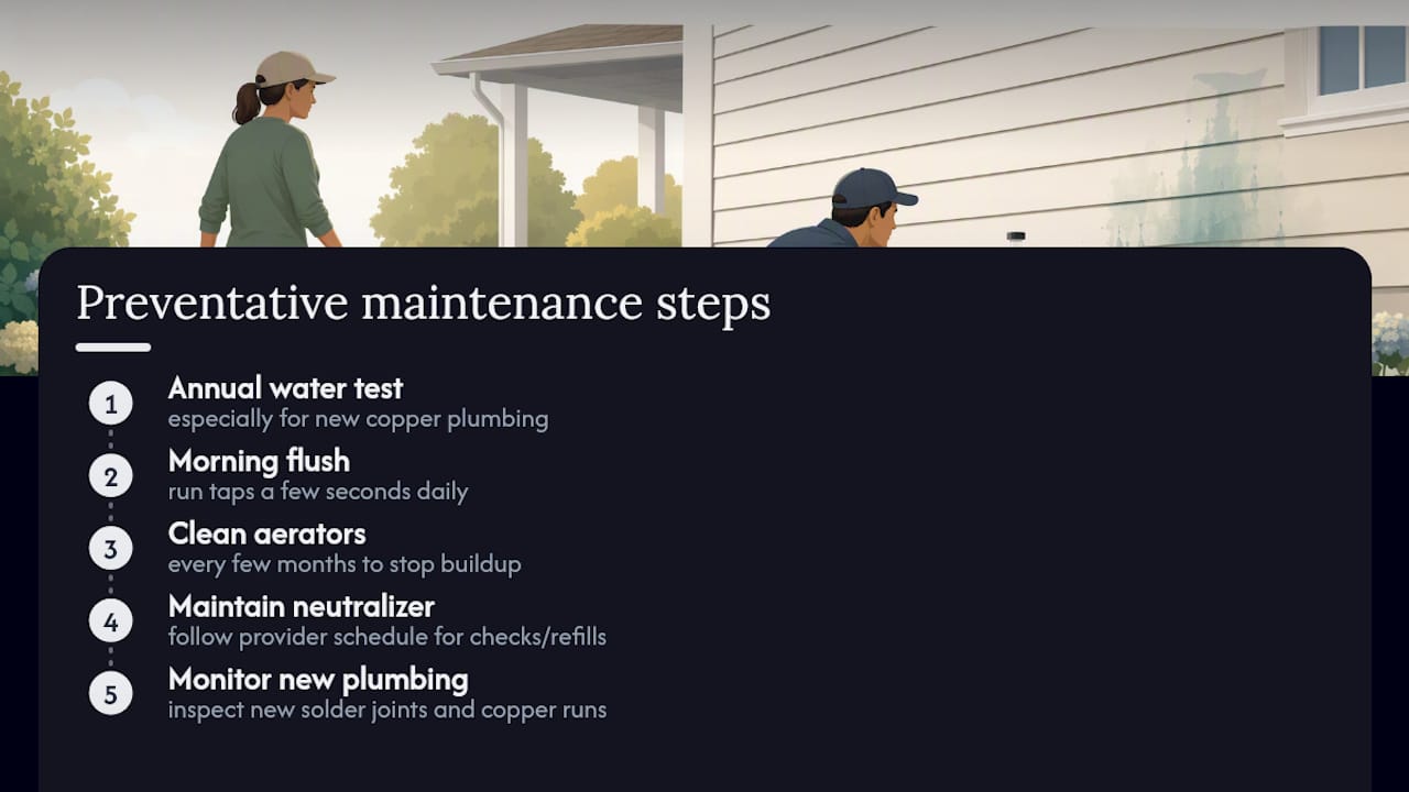 Five steps to prevent blue green staining