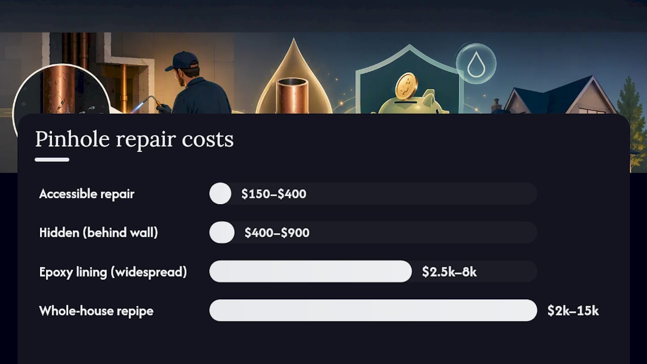 What Does Fixing a Pinhole Leak Actually Cost? — overview diagram