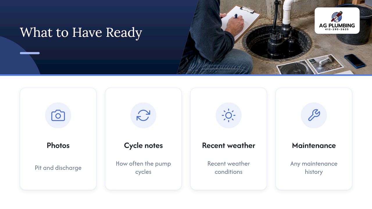Four items to prepare for a sump pump diagnosis